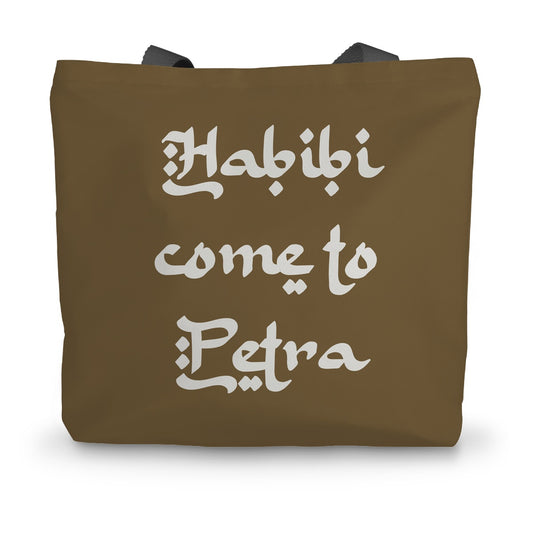Habibi come to Petra Premium Eco Canvas Tote Bag
