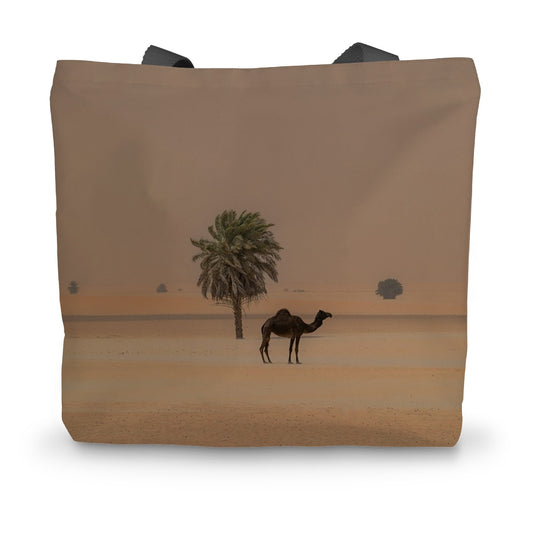 Camel Dammam Desert Canvas Tote Bag